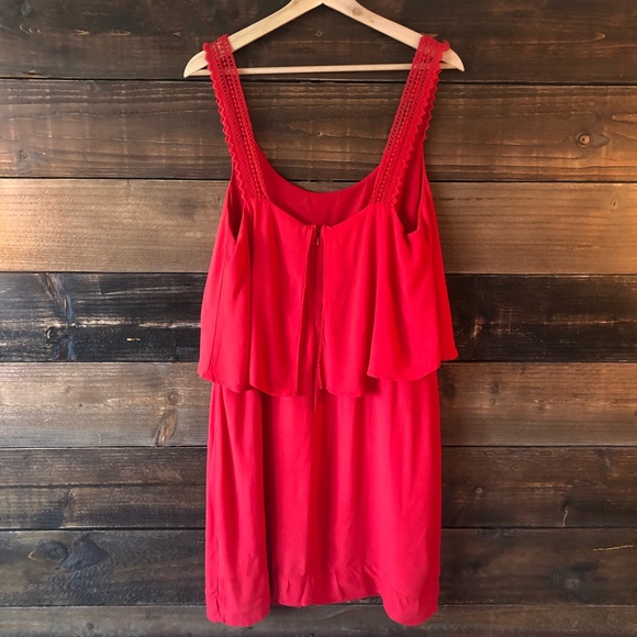 Maeve Red Tiered Dress - Picture 8 of 13